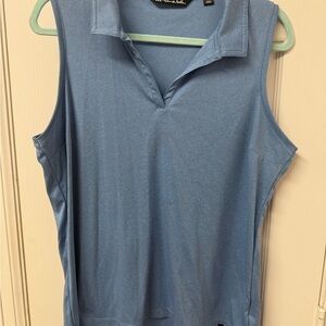 Travis Mathew’s Women's Blue Sleeveless Golf Top